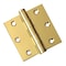 Embassy 3 x 3 Solid Brass Hinge, Polished Brass Finish with Flat Tips 3030US3F-1 - alternate 1